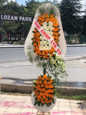 Orange White Wedding